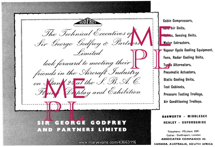 : George Godfrey Air Conditioning & Pressurization Equipment : George Godfrey Air Conditioning & Pressurization Equipment