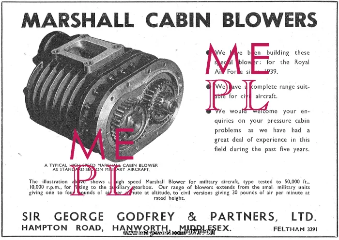 : George Godfrey Marshall Cabin Blowers : George Godfrey Marshall Cabin Blowers