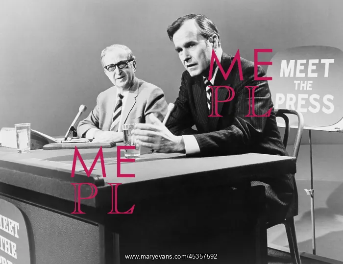 : George H. W. Bush on Meet the Press TV program : George H. W. Bush on Meet the Press TV program