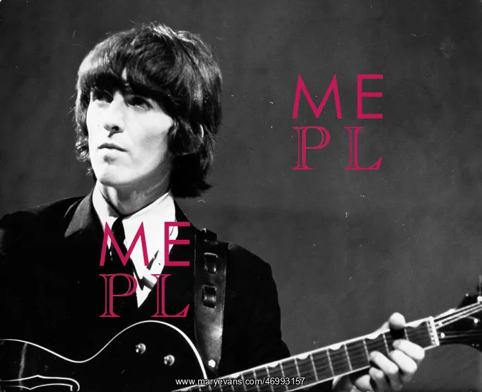 : George Harrison of The Beatles pop group : George Harrison of The Beatles pop group