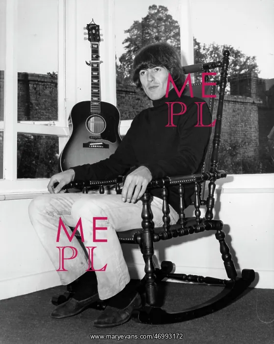 : George Harrison of The Beatles pop group : George Harrison of The Beatles pop group