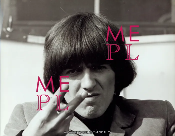 : George Harrison of The Beatles pop group : George Harrison of The Beatles pop group