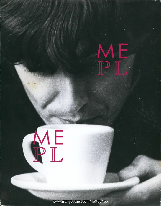 : George Harrison of The Beatles pop group, cup of tea : George Harrison of The Beatles pop group, cup of tea