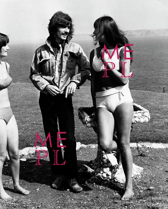: George Harrison chats with fans in South Devon : George Harrison chats with fans in South Devon