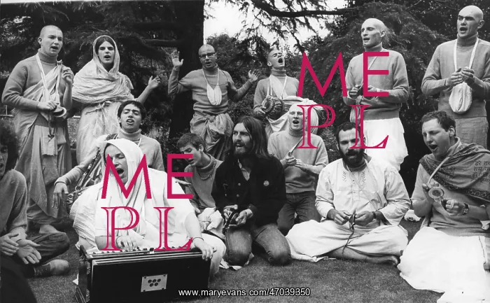: George Harrison with Krishna Consciousness group : George Harrison with Krishna Consciousness group