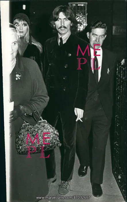 : George Harrison, memorial service for Brian Epstein : George Harrison, memorial service for Brian Epstein