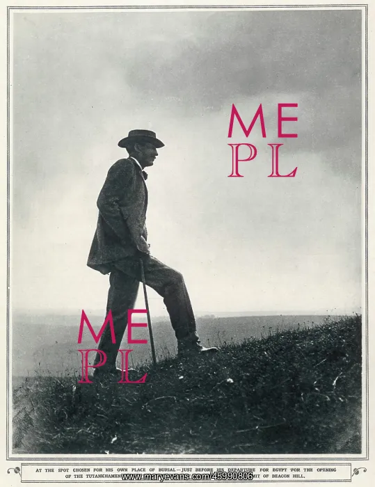 : George Herbert, 5th Earl of Carnarvon 1922 : George Herbert, 5th Earl of Carnarvon 1922
