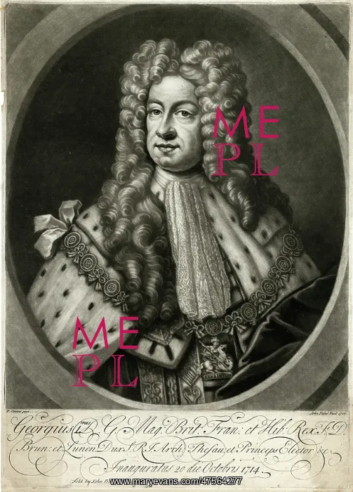 : George I (1660 - 1727). King of Great Britain and Ireland (1714 - 1727) : George I (1660 - 1727). King of Great Britain and Ireland (1714 - 1727)