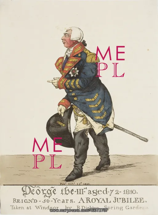: George the - IIIrd - aged - 72 - 1810 : George the - IIIrd - aged - 72 - 1810