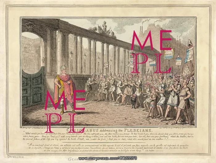 : GEORGE IV AS CORIOLANUS : GEORGE IV AS CORIOLANUS