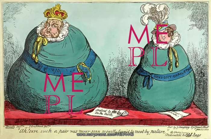: George IV and Queen Caroline satirised : George IV and Queen Caroline satirised