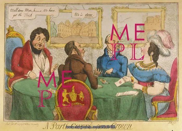 : GEORGE IV SATIRE (CARDS) : GEORGE IV SATIRE (CARDS)