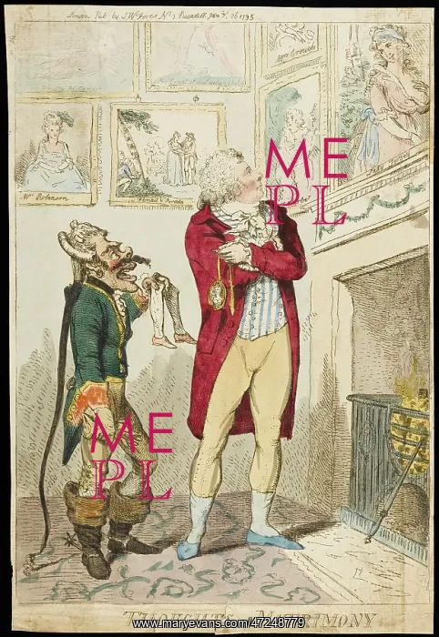 : GEORGE IV satirical cartoon : GEORGE IV satirical cartoon
