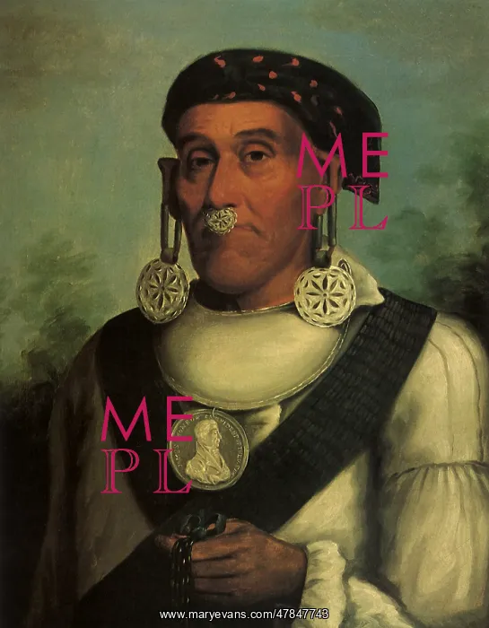 : George Lowrey, Native American Cherokee Chief, by Catlin : George Lowrey, Native American Cherokee Chief, by Catlin
