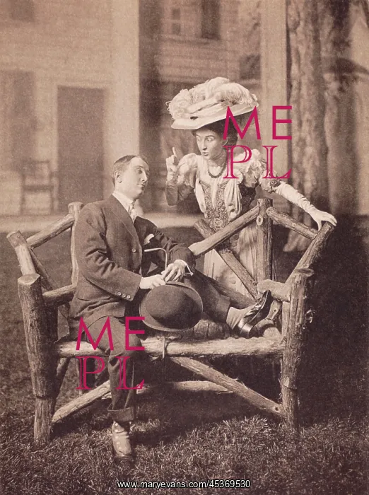 : George M. Cohan and Ethel Levey perform in : George M. Cohan and Ethel Levey perform in