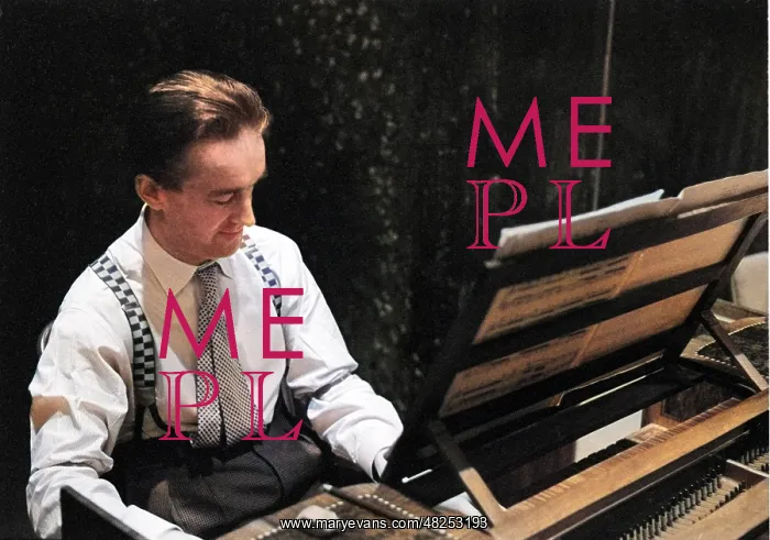 : George Malcolm playing the harpsichord : George Malcolm playing the harpsichord