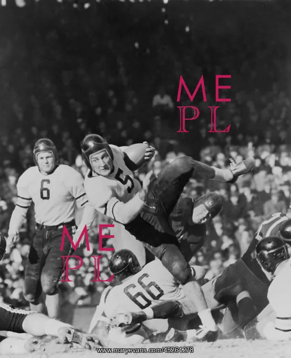 : George McAfee, Chicago Bears back, sliding off : George McAfee, Chicago Bears back, sliding off