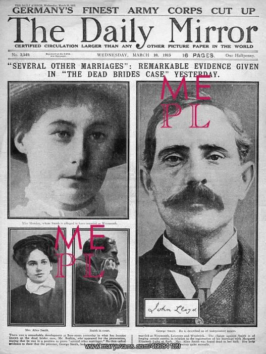 : George Smith, Brides In The Bath murder case : George Smith, Brides In The Bath murder case