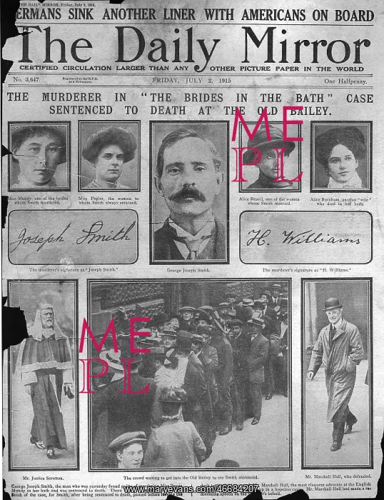 : George Smith, Brides In The Bath murder case : George Smith, Brides In The Bath murder case