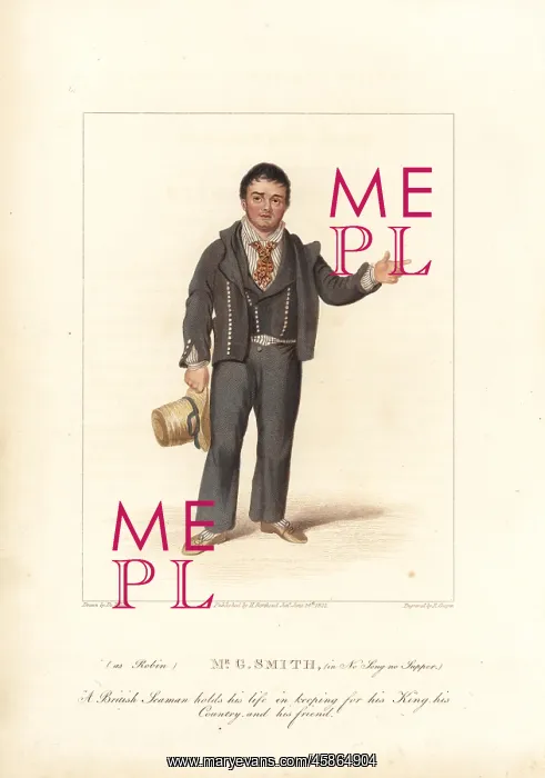 : George Smith in No Song No Supper, 1822 : George Smith in No Song No Supper, 1822