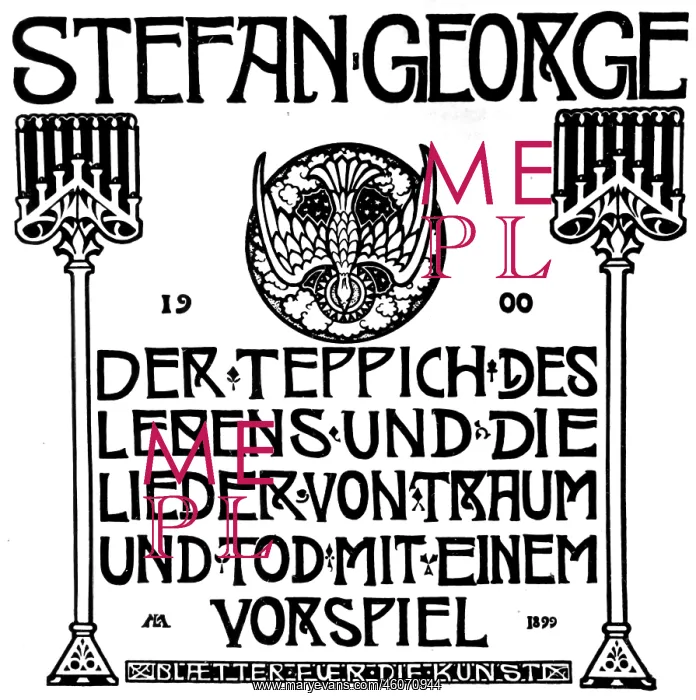 : George, Stefan, 12.7.1868 - 4.12.1933, German : George, Stefan, 12.7.1868 - 4.12.1933, German