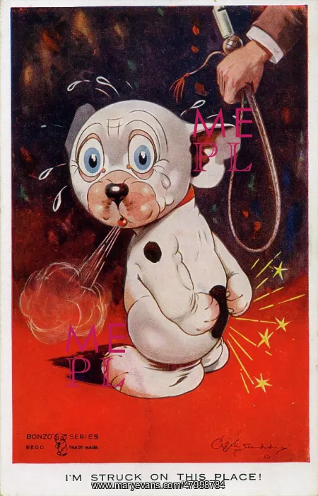 : George Studdy, Bonzo postcard : George Studdy, Bonzo postcard
