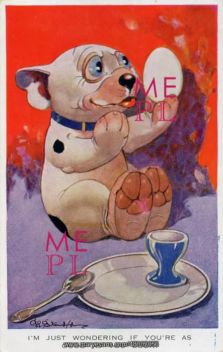 : George Studdy, Bonzo postcard : George Studdy, Bonzo postcard