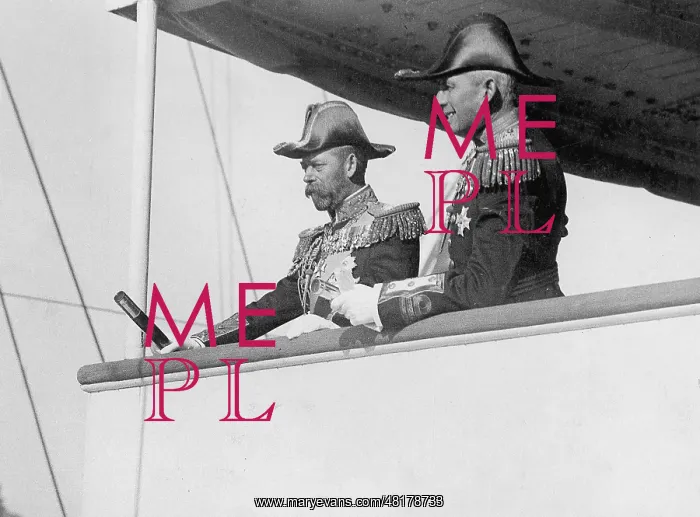 : George V on board his yacht, 1912 : George V on board his yacht, 1912