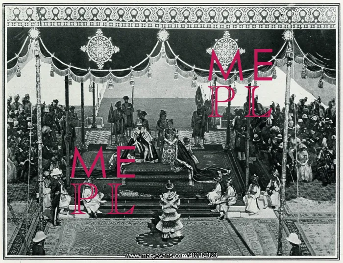 : George V and Mary, Coronation Delhi, Durbar, India 1911 : George V and Mary, Coronation Delhi, Durbar, India 1911