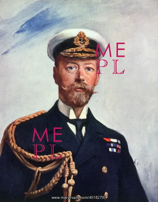 : GEORGE V IN NAVAL GARB : GEORGE V IN NAVAL GARB