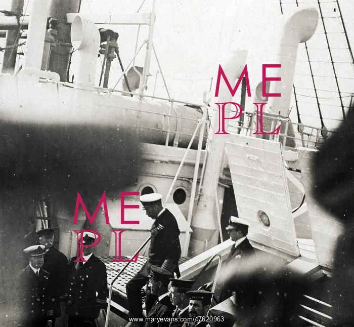 : George V visiting HMHS Plassy, WW1 : George V visiting HMHS Plassy, WW1