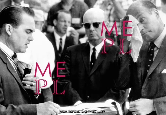 : George Wallace (left) blocks integration ? : George Wallace (left) blocks integration ?