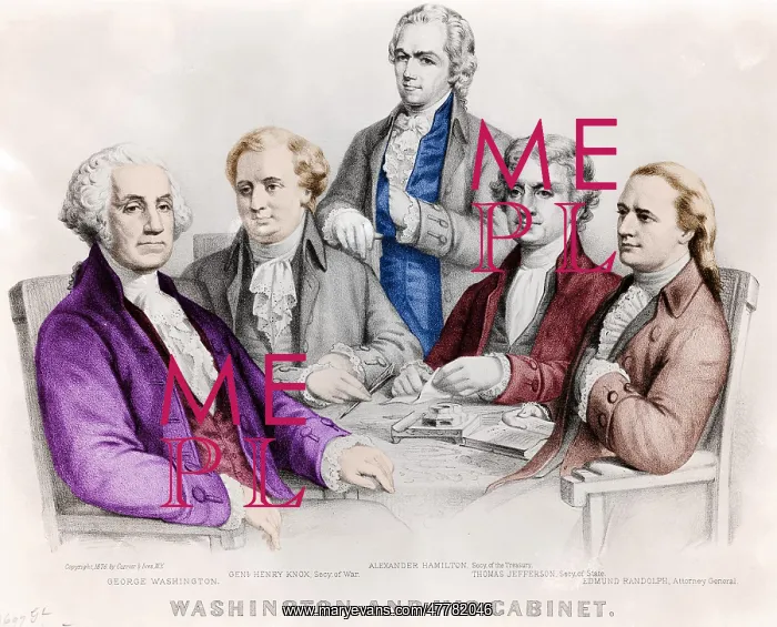 : George Washington and Cabinet : George Washington and Cabinet