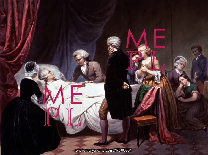 : George Washington On His Death Bed : George Washington On His Death Bed