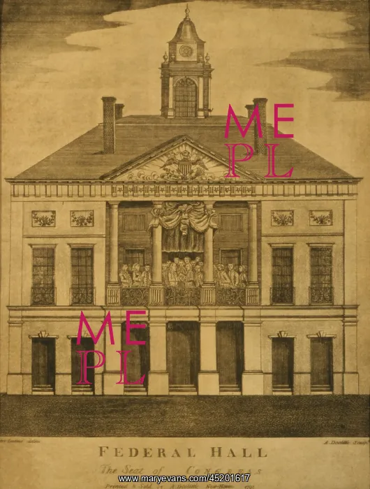 : George Washington's first inauguration, ? : George Washington's first inauguration, ?