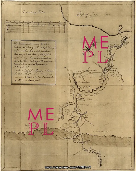 : George Washington's map, accompanying his ? : George Washington's map, accompanying his ?