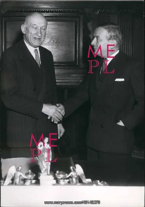 : Georges Bidault, Robert Schuman, French politicians : Georges Bidault, Robert Schuman, French politicians