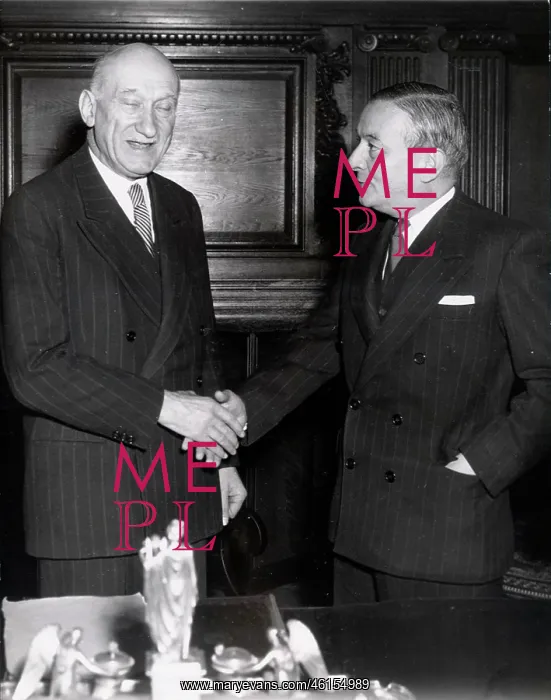 : Georges Bidault, Robert Schuman, French politicians : Georges Bidault, Robert Schuman, French politicians