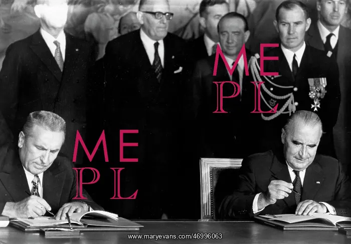 : Georges Pompidou and Edward Gierek of Poland : Georges Pompidou and Edward Gierek of Poland