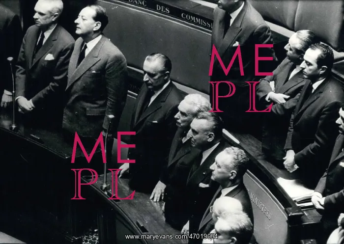 : Georges Pompidou and others, National Assembly session : Georges Pompidou and others, National Assembly session