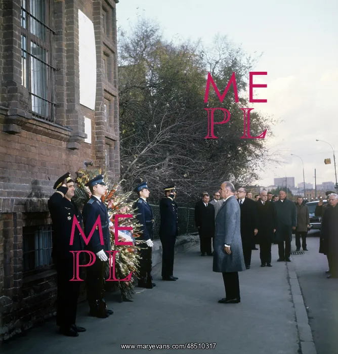 : Georges Pompidou visiting Moscow, 1970 : Georges Pompidou visiting Moscow, 1970