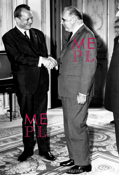: Georges Pompidou and Willy Brandt : Georges Pompidou and Willy Brandt