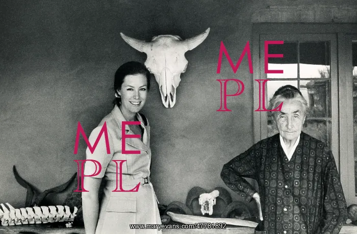 : Georgia O'Keeffe with Judith Searle, 1971 : Georgia O'Keeffe with Judith Searle, 1971