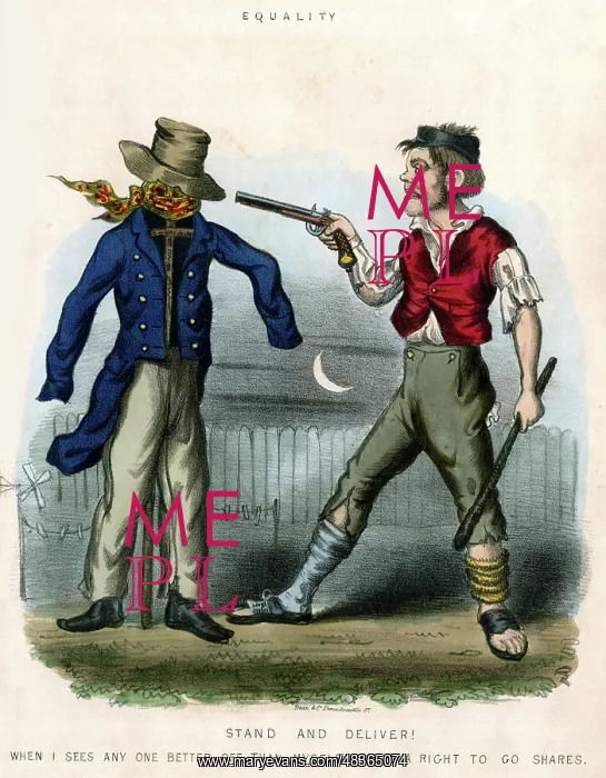 : Georgian cartoon, Equality - Stand and Deliver! : Georgian cartoon, Equality - Stand and Deliver!
