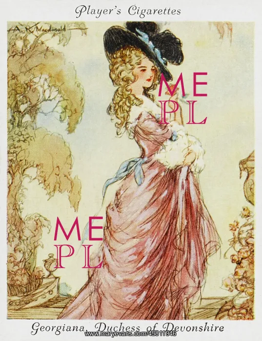: GEORGIANA SPENCER DUCHESS OF DEVONSHIRE : GEORGIANA SPENCER DUCHESS OF DEVONSHIRE