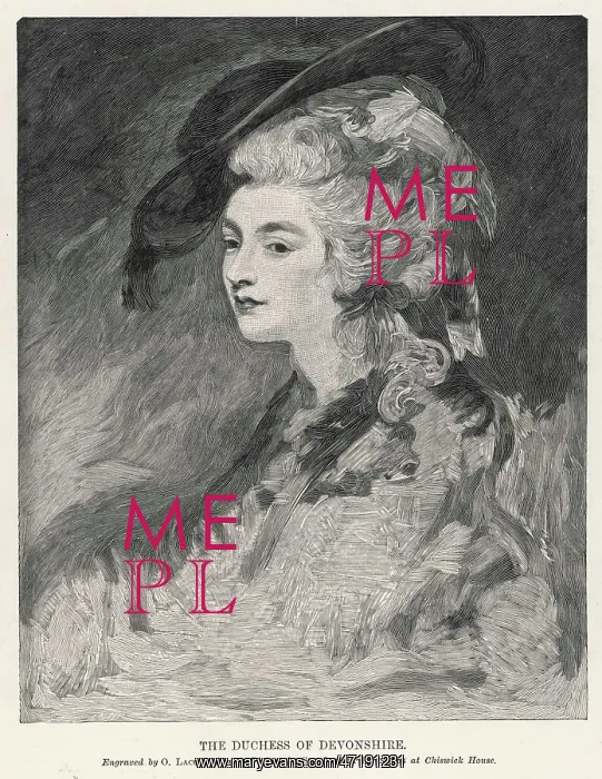 : GEORGIANA SPENCER DUCHESS OF DEVONSHIRE : GEORGIANA SPENCER DUCHESS OF DEVONSHIRE