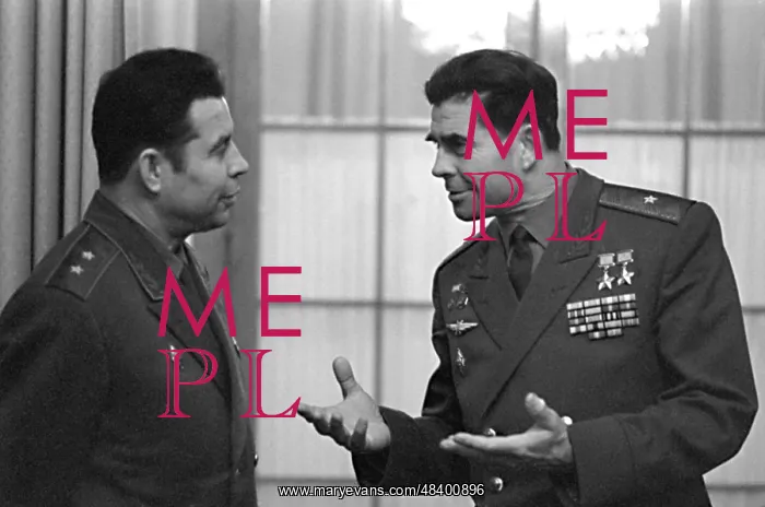 : Georgy Beregovoi and his brother, 1968 : Georgy Beregovoi and his brother, 1968