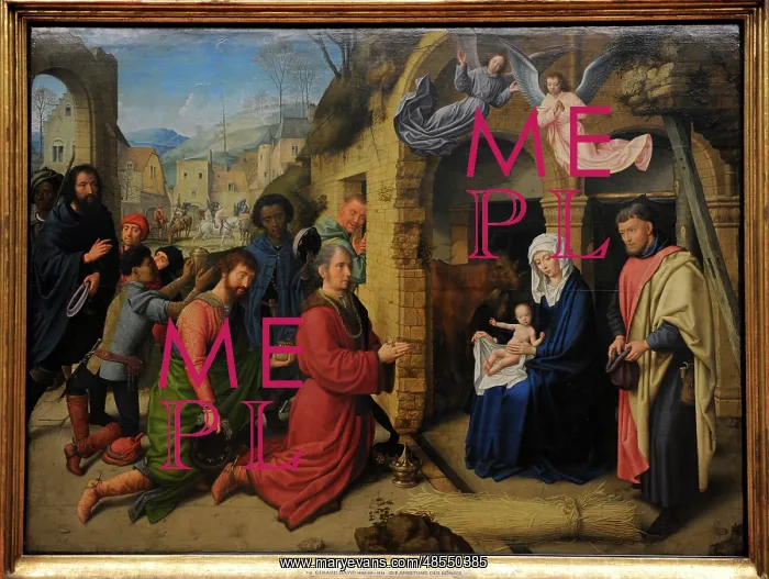 : Gerard David (c. 1460 sA?i? 1523). Gothic style. Adoration o : Gerard David (c. 1460 sA?i? 1523). Gothic style. Adoration o