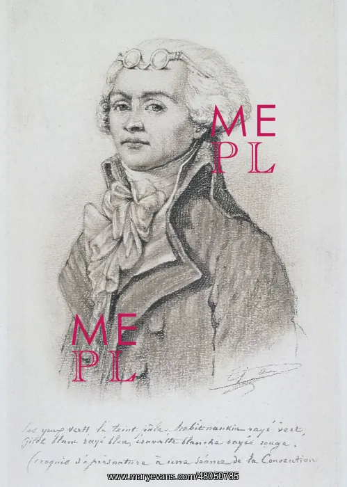 : Gerard. Portrait of Robespierre (Sketch : Gerard. Portrait of Robespierre (Sketch