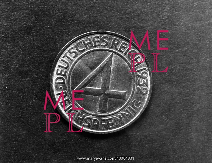  : German 4 pfennig coin